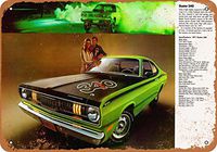 Wall-Color 7 x 10 Metal Sign - 1971 Plymouth Duster 340 - Vintage Look