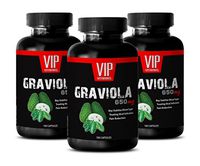 Natural Graviola Leaf - Soursop Graviola Immune and Mood Support (3 Bottles 300 Capsules)