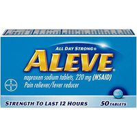 Aleve Pain Reliever/Fever Reducer Tablets, 50 ea