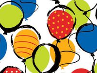 BALLOON POP! 24"x417'Gift Wrap Half Ream Roll (1 unit, 1 pack per unit.)