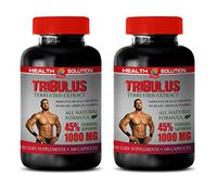 libido Boost - TRIBULUS TERRESTRIS 1000MG - 45% STEROIDAL SAPONINS - tribulus Now - 2 Bottles (200 Capsules)