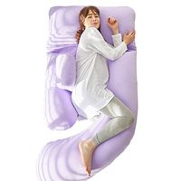 XMGJV U-shaped pillow - - U-shaped pillow maternity pillow multi-function pillow, bedroom, study, office nap rest soft U-shaped pillow, multi-functional stomach lift U-shaped pillow (size 180X80X115Cm