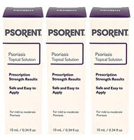 Psorent Psoriasis Topical Solution, Over The Counter Psoriasis Treatment, 0.34 fl. oz (4)