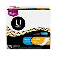 U by Kotex Lightdays Liners, Thin, Regular, Unscented (Pack of 6)
