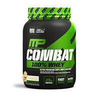 MusclePharm Combat 100% Whey, Muscle-Building Whey Protein Powder, 25 g of Ultra-Premium, Gluten-Free, Low-Fat Blend of Fast-Digesting Whey Protein, Cookies 'N' Cream, 2-Pound, 28 Servings