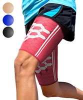 Sparthos Thigh Compression Sleeves (Pair) - Quad and Hamstring Support - Upper Leg Sleeves for Men and Women - Made from Innovative Breathable Elastic Blend - Anti Slip