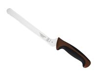 Mercer Culinary M22418BR Millennia 8-Inch Offset Wavy Edge Bread Knife, Brown
