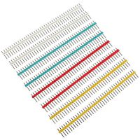 GGGarden 10pcs 1x40P 40Pin 2.54mm Straight Single Row Male Pin Header Strip - Blue