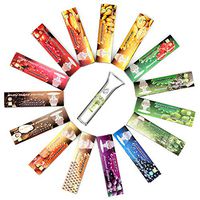 HORNET Flavored Rolling Papers with Glass Filter, 480 PCS Unbleached and Raw Cigarette Papers, 15 Juicy Fruit Flavors (King Size)