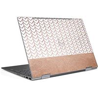 Skinit Decal Laptop Skin for Envy x360 15t (2018) - Officially Licensed Originally Designed Rose Gold Herringbone Design
