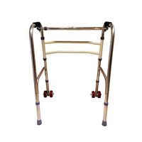 LJHHH Folding Rollator Walker,Non-Slip Drop-Proof Walker,Height 75-85Cm Walking Frame,Lightweight Aluminium Walking Mobility Aid for Elderly