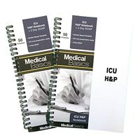 ICU H&P Notebook with 2 Day SOAP - Medical History and Physical Notebook, 50 Medical templates with Perforations