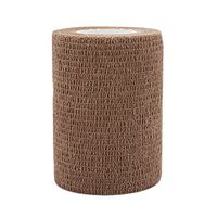COMOmed Self Adherent Cohesive Bandage Latex FDA Approved 3"x5 Yards First Aid Bandages Stretch Sport Athletic Wrap Vet Tape for Wrist Ankle Sprain and Swelling,Brown(6 Rolls)