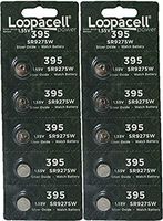 Loopacell 399 / 395 (SR927/W/SW) 1.55V Silver Oxide Watch Battery (10 Batteries)