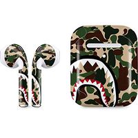 Skinit Decal Audio Skin for Apple AirPods with Wireless Charging Case - Officially Licensed Skinit Originally Designed Shark Teeth Street Camo Design