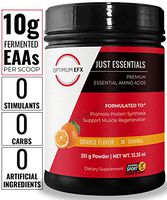 OPTIMUM EFX Just Essentials, Premium Essential Amino Acids, Full Spectrum EAAs to Build, Repair and Retain Muscle, Vegan, Zero Artificial Ingredients, Zero Stimulants - Orange, 30 Servings (Orange)