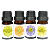 Aromatherapy Essential Oils, Lavender, Peppermint, Sweet Orange, and Lemon Scented Fragrances, Pure and Natural Plant Extract Gift Set