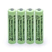 QBLPOWER Solar Light Batteries AAA Triple A NIMH 600mAh 1.2V Rechargeable for Garden Lights Remotes Mice(4Pcs)