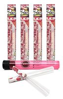 Cyclones Strawberry Flavored Pre Rolled Cones Clear (4 Packs) with Rolling Paper Depot Kewl Tube