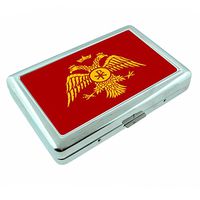 Perfection In Style Roman Empire D5 Metal Silver Cigarette Case