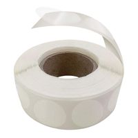 Mailing Seals Clear Wafer Shape Round 1 Inch Circles (1,000) / Envelope Tab Sealer Stickers Better Adhesive Than Tape Mailers by MESS