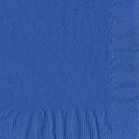 50 Plain Solid Colors Luncheon Dinner Napkins Paper - Royal Blue