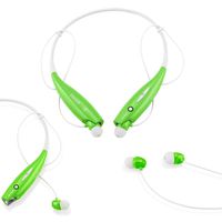 GEARONIC TM Wireless Sport Stereo Headset Bluetooth Earphone Headphone Compatible with Android or iPhone Green