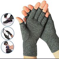 1Pair Soft Arthritis Gloves, Compression Glove for Arthritis for Women and Men,Arthritic Joint Pain Relief, Carpal Tunnel Wrist Support, Fingerless Arthritis Gloves for Computer Typing