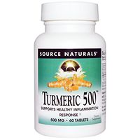 Source Naturals Turmeric 500mg, Supports Healthy Inflammation Response - 60 Tablets