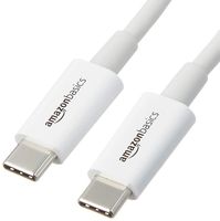 AmazonBasics USB Type-C to USB Type-C 2.0 Charger Cable - 9 Feet (2.7 Meters) - White (Renewed)