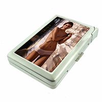 Farmer's Daughter Pin Up Girls Farm Girls USA D5 Cigarette Case Lighter Smoking King Size Cigarettes Silver Metal Wallet 4" X 2.75" RFID Protection
