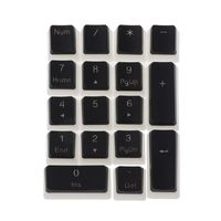 ForHe 17 Key RGB Top Printed PBT Shot Backlit Keycap for Cherry MX Switches Mechanical Keyboard Numpad, 3 Colors Optional