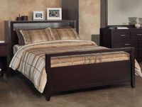 Modus Furniture Nevis Platform Storage Bed, Queen, Espresso