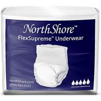 NorthShore FlexSupreme Pull-On Incontinence Underwear, Medium, Case/64 (4/16s)
