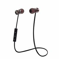 Bluetooth Headphones,In-Ear Wireless Earbuds, SweatProof Magnet Attraction Bluetooth V4.1 Wireless Headphones, with Mic Noise Reduction for Sports Light Weight Strong Wire (Black)