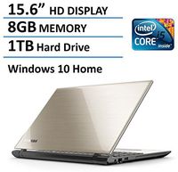 Toshiba Satellite L55 15.6-Inch Laptop (Intel Core i5-5200U, 8GB RAM, 1TB HDD, DVD+/-RW, WIFI, HDMI, Webcam, Bluetooth, Windows 10)