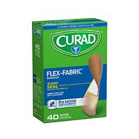 Medline CUR45245Z Curad Flex-Fabric Bandages, Brown (Box of 1)