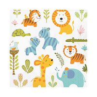 Hoffmaster Group 324582 2 Ply Happi Jungle Luncheon Napkin44; Pack of 12-16 Per Pack