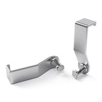 Quartet Prestige 2 Connects Flipchart Hooks, Silver, 2 Pack (85378)