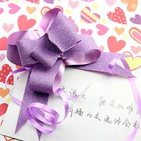 Chilly Big Gift Pull Bows Glittering Christmas Gift Pull Bows, Set of 50, 5 Colors (Big Size and Glittering)