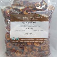 Organic Chinese Hawthorn Fruit - You Ji Shan Zha - Cut Form, 1 Pound