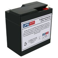 National Power GS018Q3 6V 6.5Ah Sealed Lead Acid Replacement Battery with F1 Terminal