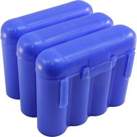 Powertron 3 AA AAA CR123A Blue Battery Holder Storage Cases