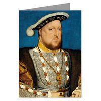 12 Vintage Notecards Set, portraits of Later British and English Monarchs - Henry The Eighth, Queen Bloody Mary, Queen Elizabeth I, King Charles II, King George III, Queen Victoria