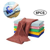 OKA Microfibre Cleaning Cloth Best Kitchen Towels, Multifunctional Microfiber Towel for Kitchen, Household and Car, 30x30cm, 6 Colors 6 Pieces