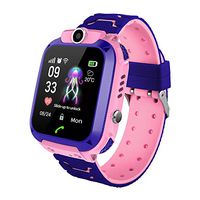 Kids Smart Watch Phone, IP67 Waterproof LBS Tracker Smartwatch for Kids Anti-Lost Two-Way Calling Touch Screen Mobile Phone for Girls Boys, SOS Sim Card with Camera, Games Birthday Gifts
