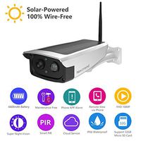 Solar Powered Outdoor Battery Security Camera, NexTrend 1080P Home Wireless WiFi IP Cam w/Build-in 6600mAh Battery, PIR Alarm Alerts, Night Vision, Two-Way Audio, Support TF Card& Cloud Service