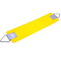 AGPTEK Swing Seat, 77.2 x 15 x 0.7cm Yard Swing for Kids & Adults with Metal Triangle Ring -- Yellow (300KG /660LB Weight Limit)