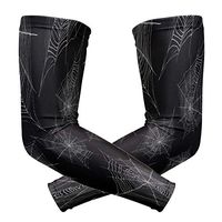 ZZKKO Spider Web Cooling Arm Sleeves Cover Uv Sun Protection for Men Women Running Golf Cycling Arm Warmer Sleeves 1 Pair