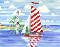 Hi-Look Microfiber Cleaning Cloth - Christmas Harbor